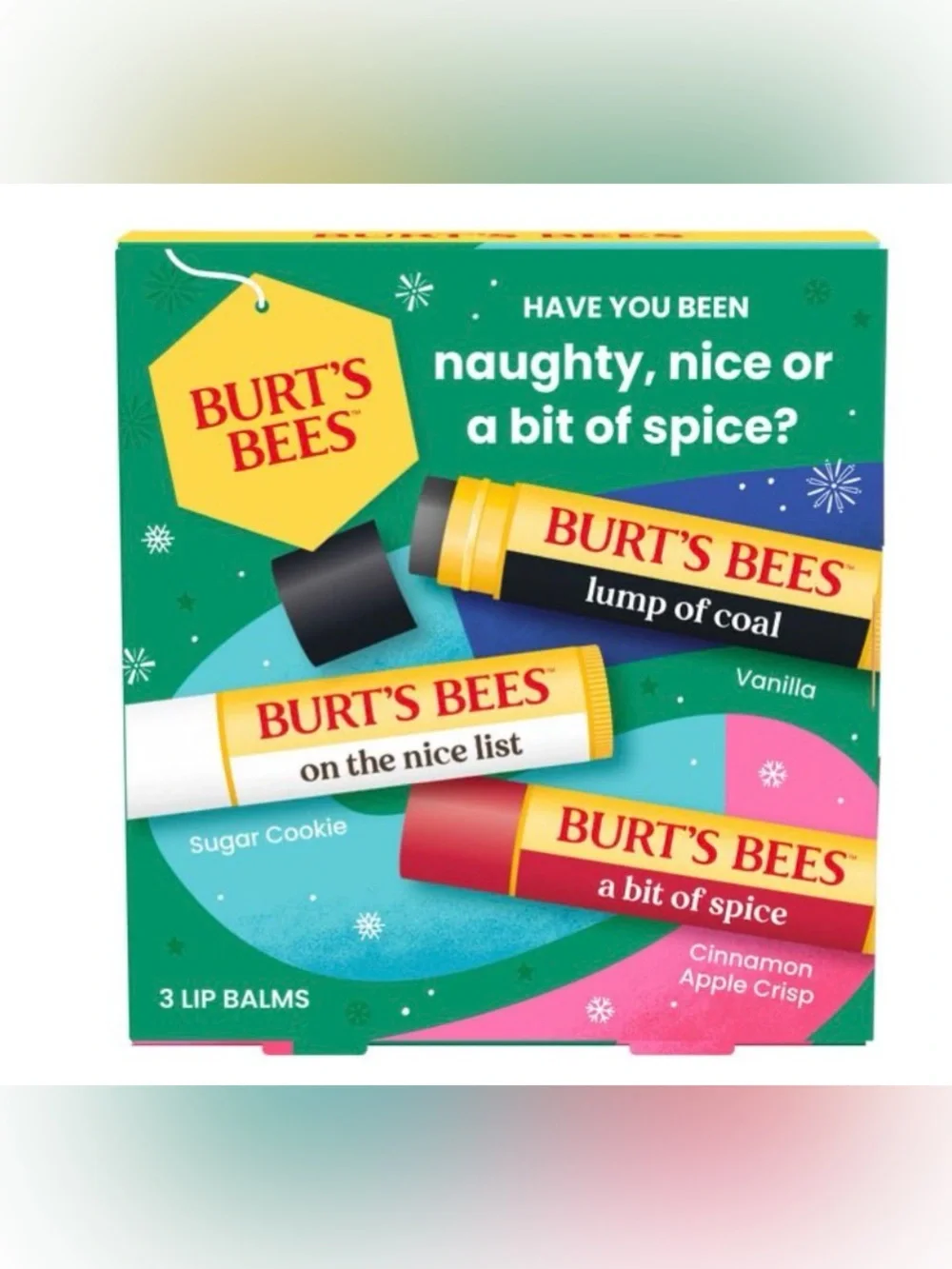 Burt's Bees Follow That Bee Lip Balm Board Game - Yellow and Blue Artwork